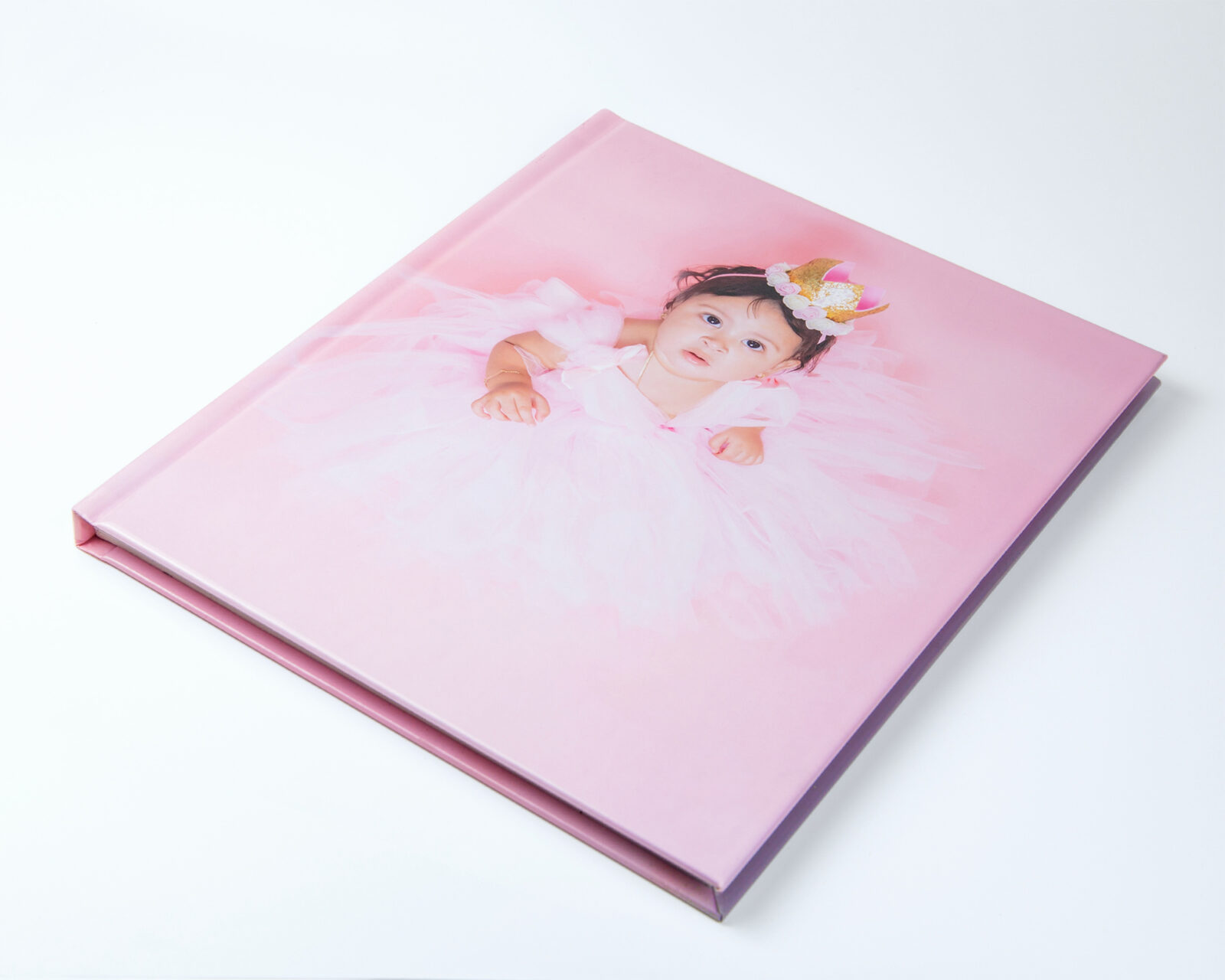 Flat bound album with Acrylic & imitation leather cover . 8.5″x11″ (Horizontal) - Image 3