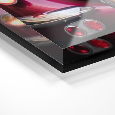 pvc with Acrylic blak